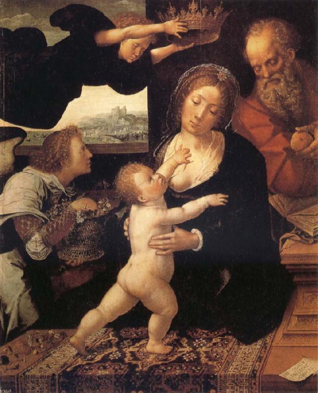 Barend van Orley Holy Family Spain oil painting art